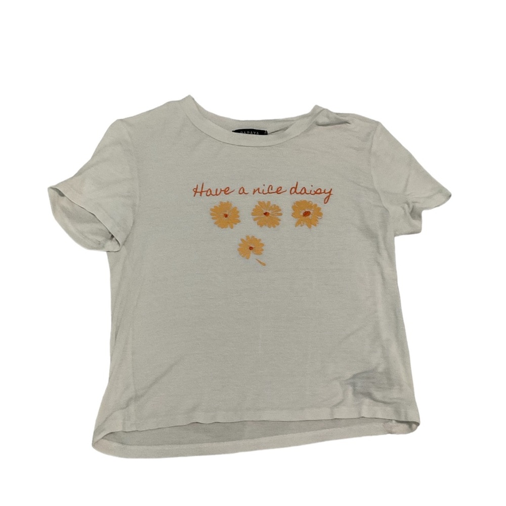 graphic cropped tee
